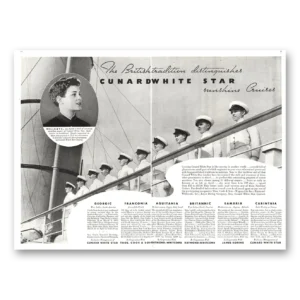 1934 Cunard Print Ad | White Star