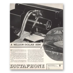 1934 Dictaphone Print Ad | Million Dollar Arm