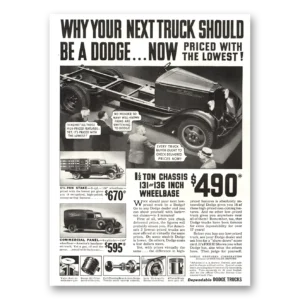 1934 Dodge Trucks Print Ad | Next Truck