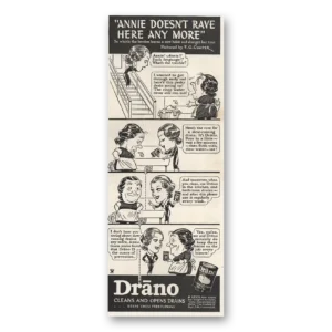 1934 Drano Print Ad | Annie
