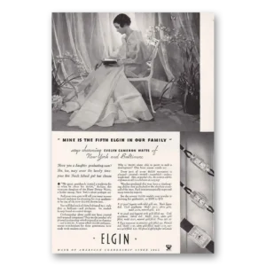 1934 Elgin Watch Print Ad | Company Mine