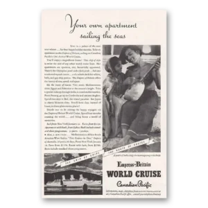 1934 Empress Britain World Cruise Print Ad | Own Apartment
