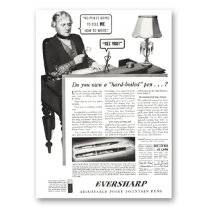 1934 Wahl Eversharp Print Ad | Boiled Pen