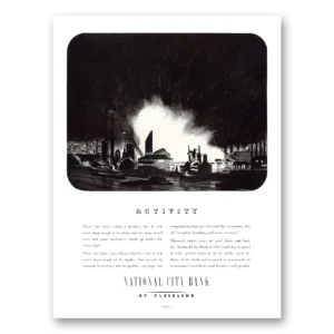 1934 National City Bank of Cleveland Print Ad | Activity