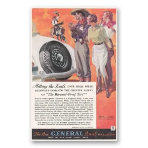 1934 General Tire Print Ad | Dual Balloon
