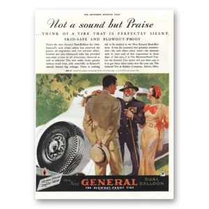 1934 General Tire Print Ad | Sound But Praise