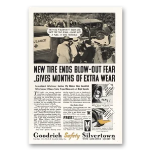 1934 Goodrich Silvertown Tires Print Ad | Shot Off Road