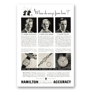 1934 Hamilton Watch Print Ad | Go From Here