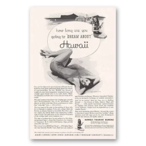 1934 Hawaii Print Ad | Dream About