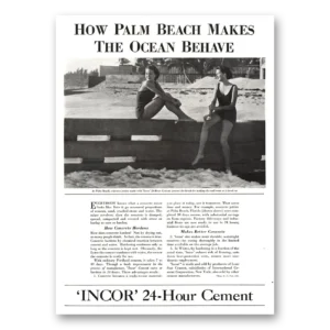1934 Lone Star Cement Print Ad | Palm Beach