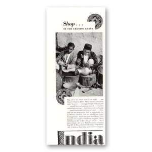 1934 India Print Ad | Chandni Chauk