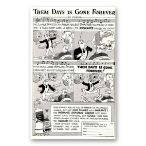 1934 Ingrams Shaving Cream Print Ad | Gone Forever