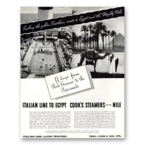 1934 Italian Line Print Ad | Park Avenue