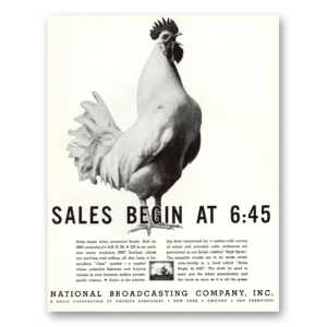 1934 NBC National Broadcasting Print Ad | Sales Begin