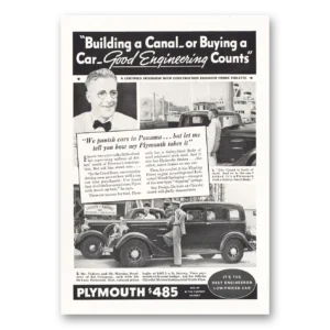 1934 Plymouth Print Ad | Panama