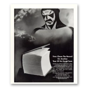 1934 Reading Iron Print Ad | Time Closes Record