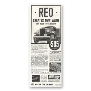 1934 Reo Trucks Print Ad | Truck Dollar
