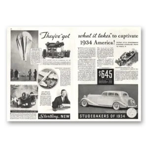 1934 Studebaker Print Ad | What It Takes Captivate