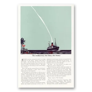 1934 Travelers Insurance Print Ad | Inclination Time