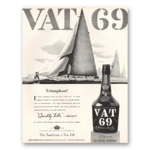 1934 VAT69 Print Ad | Triumphant