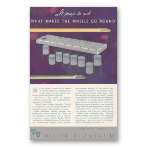 1935 Alcoa Print Ad | Wheels Go Round