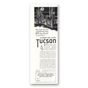 1935 Tucson Arizona Print Ad | Cactus