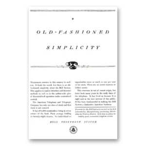 1935 Bell Telephone Print Ad | Old Fashioned