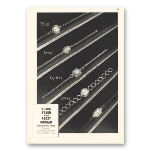 1935 Black Starr Frost Gorham Print Ad | Take Time