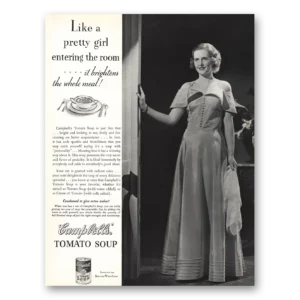 1935 Campbells Tomato Soup Print Ad | Pretty Girl