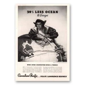 1935 Canadian Pacific Print Ad | Less Ocean