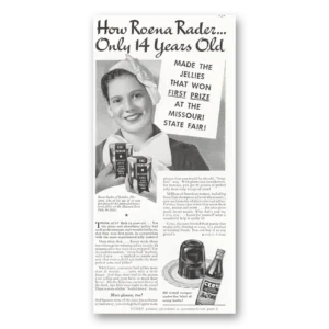 1935 Certo Print Ad | Roena Rader