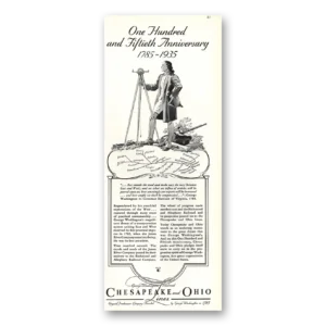 1935 Chesapeake and Ohio Lines Print Ad | One Hundred