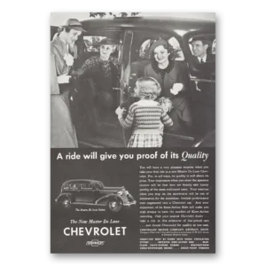 1935 Chevrolet Master De Luxe Print Ad | Proof