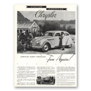 1935 Chrysler Eight Print Ad | Airflow Airstream