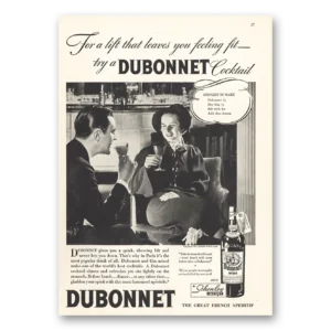 1935 Dubonnet Wine Print Ad | Wine Lift