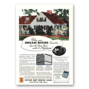 1935 Dutch Boy Paint Print Ad | Dream House