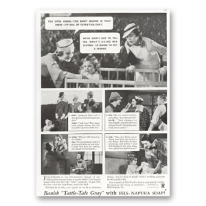 1935 Fels Napatha Soap Print Ad | Little Angel