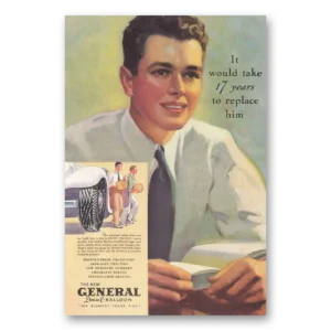 1935 General Tire Print Ad | Dual Balloon