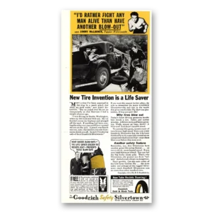 1935 Goodrich Tires Print Ad | Jimmy Mclarnin