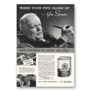 1935 Havoline Motor Oil Print Ad | Pipe Clogs