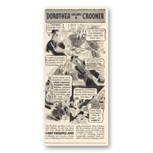 1935 Libbys Pineapple Print Ad | Dorothea Calms