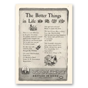 1935 Old Overholt Whiskey Print Ad | Better Things