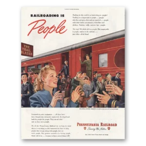 1935 Pennsylvania Railroad Print Ad | Railroading People