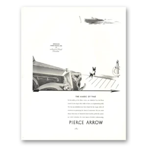 1935 Pierce Arrow Motor Car Print Ad | Magic Time