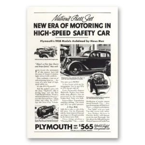 1935 Plymouth Print Ad | Era Motoring