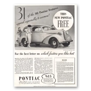 1935 Pontiac Print Ad | Which Feature
