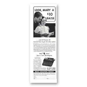 1935 Remington Typewriter Print Ad | Unknown