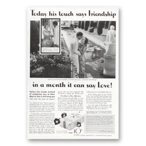 1935 Woodbury Facial Soap Print Ad | His Touch