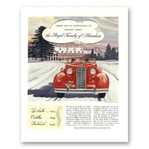1936 Cadillac Print Ad | Royal Family
