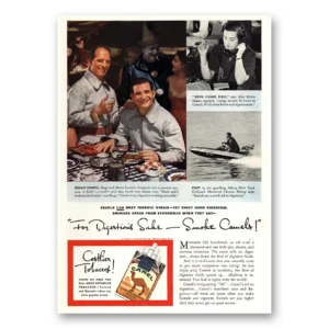 1936 Camel Cigarettes Print Ad | Mario Zacchini